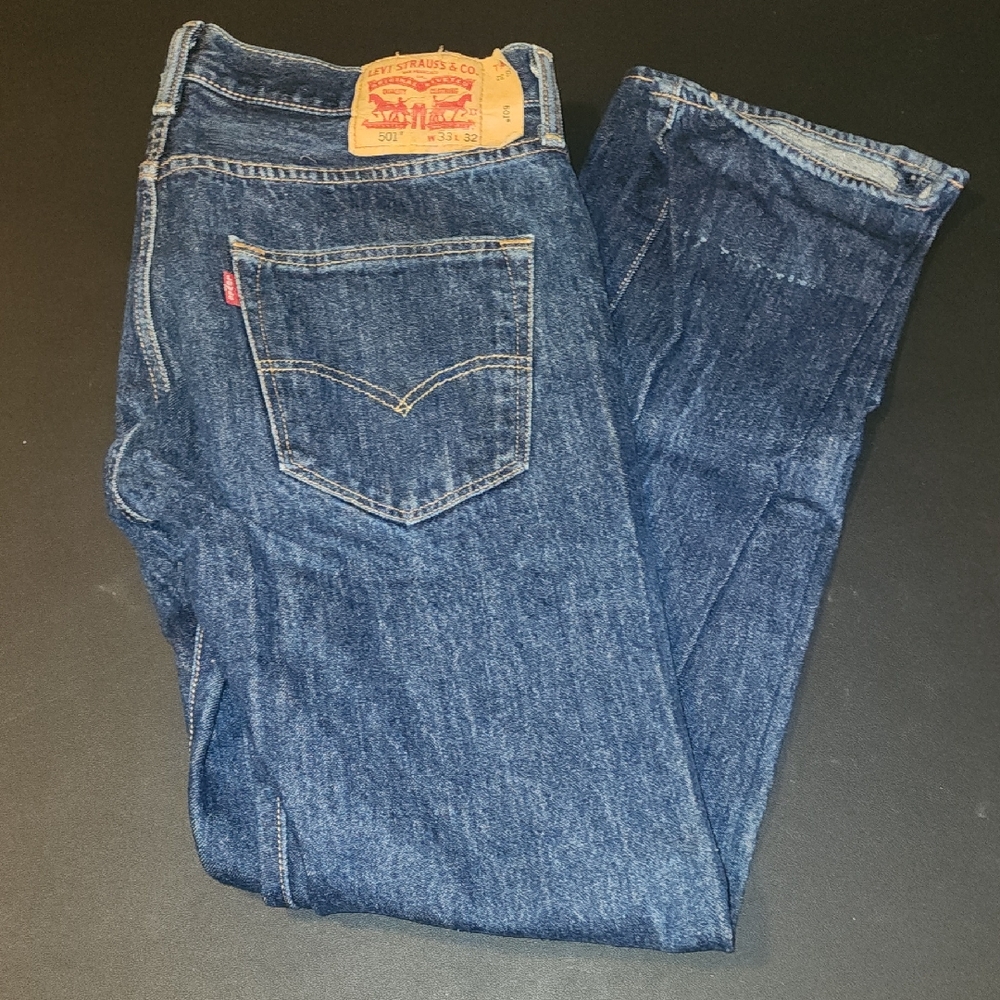 Levi's Men's Dark Blue Straight Jeans